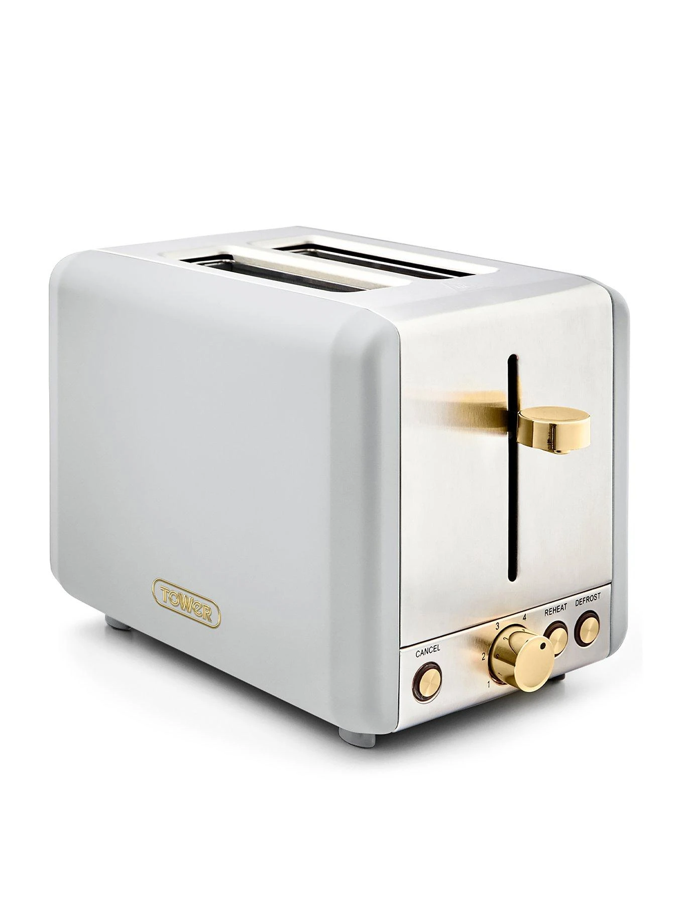 Tower Cavaletto 850W 2-Slice ToasterĀ - Optic White
