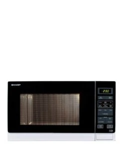 Sharp R372WM 25 Litre 900W Solo Microwave - White
