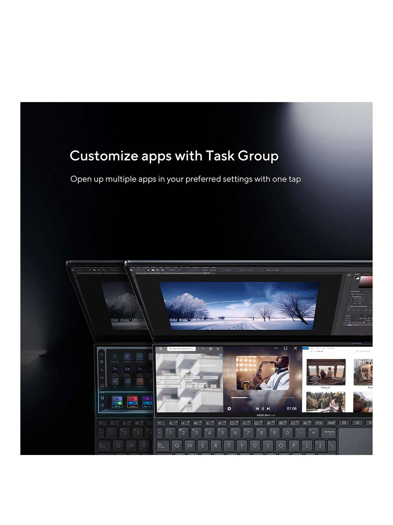 Asus Zenbook Pro 14 Duo OLED UX8402ZA-M3033W Laptop - 14.5in 2.8K Touchscreen, Intel Core I7, 16GB RAM, 512GB SSD - Image 2