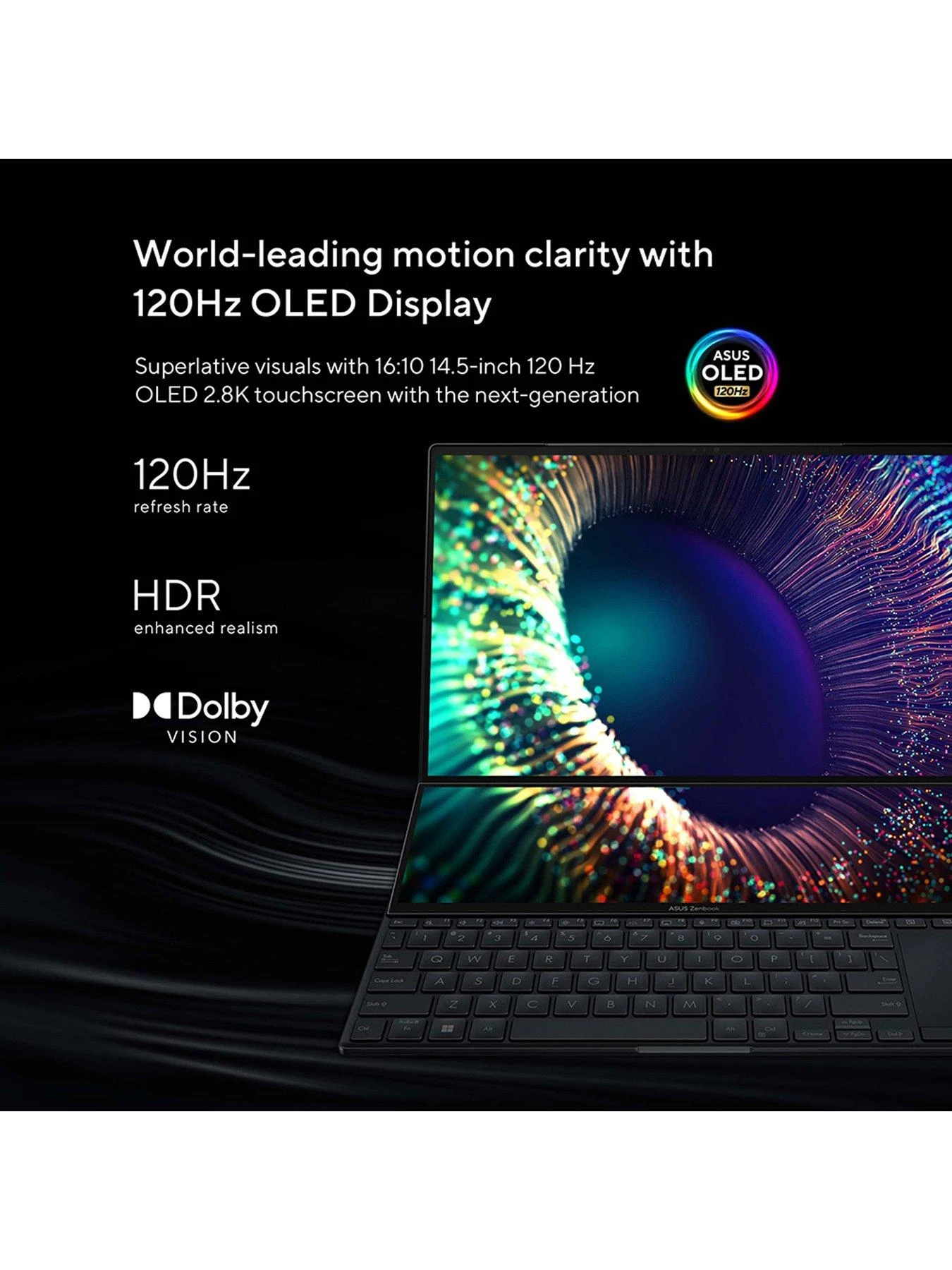 Asus Zenbook Pro 14 Duo OLED UX8402ZA-M3033W Laptop - 14.5in 2.8K Touchscreen, Intel Core I7, 16GB RAM, 512GB SSD - Image 6