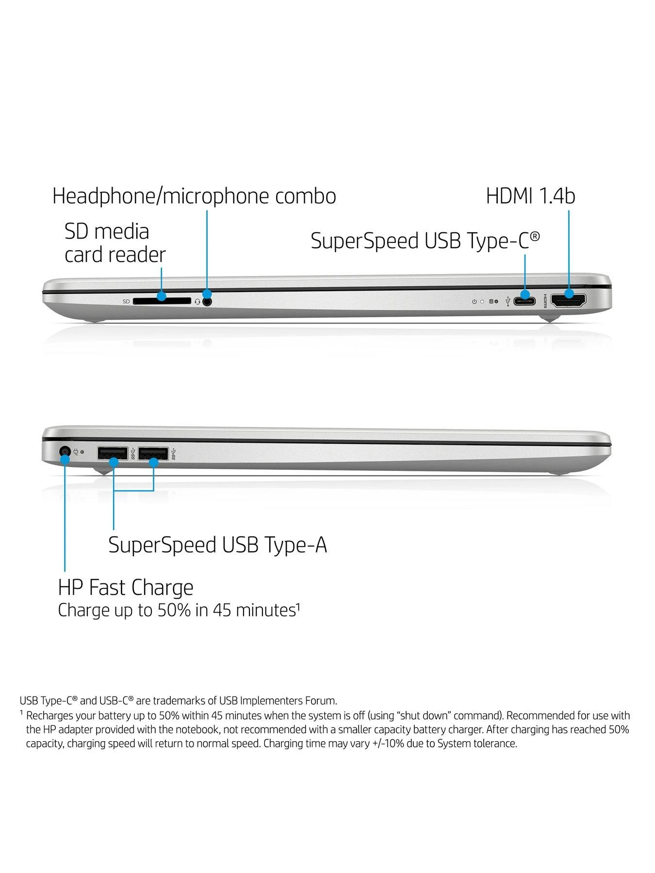 HP Laptop 15s-fq2037na - 15.6in FHD, Intel Core I5-1135G7, 8GB RAM, 256GB SSD - Silver - Image 5