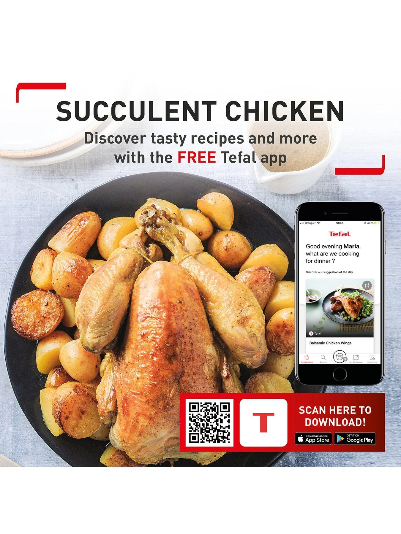 Tefal Easy Fry 9in1 Air Fryer, Oven, Grill & Rotisserie With 8in1 Programs & 9 Cooking Functions 11L - Image 6