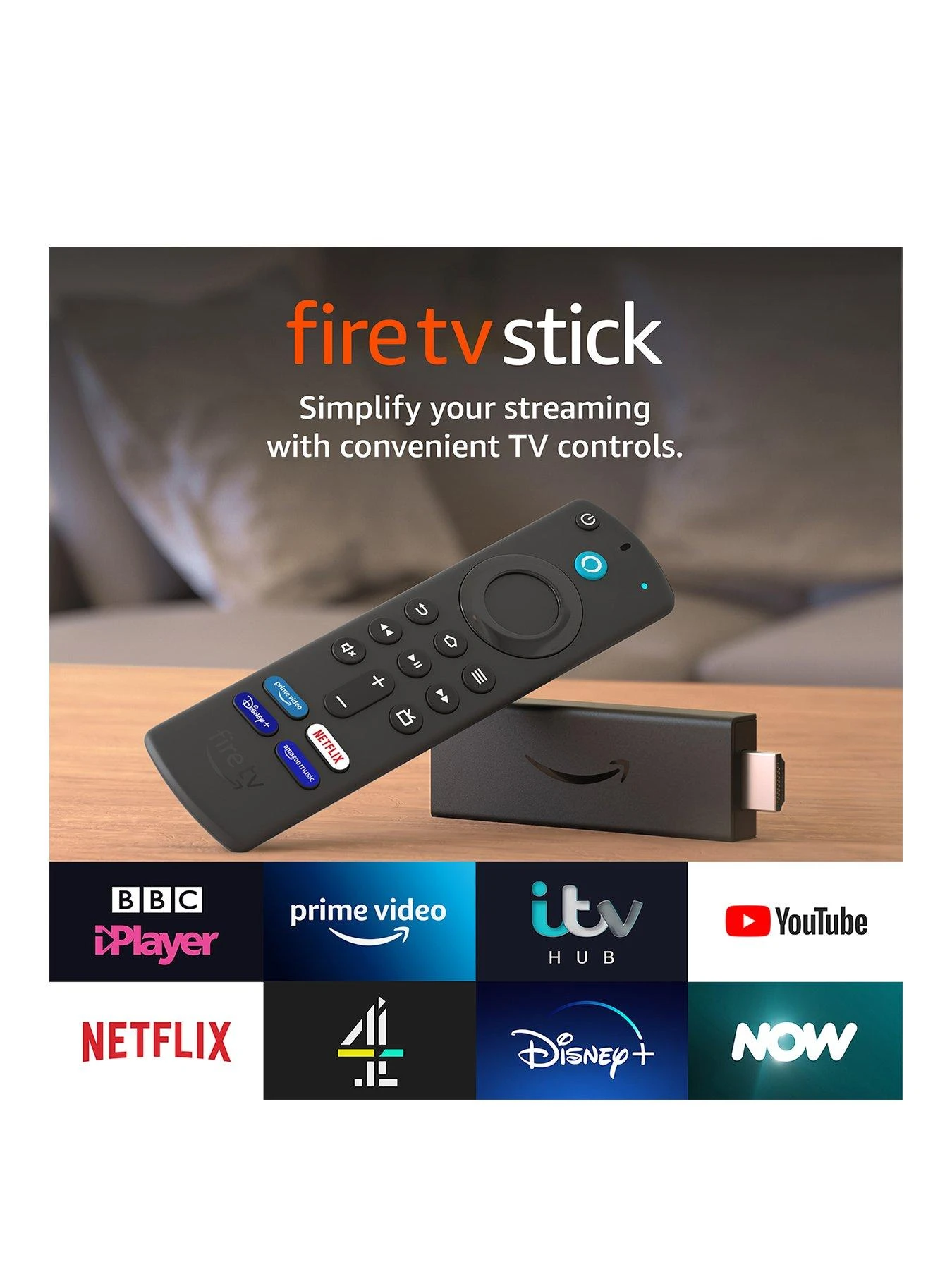 Amazon Fire TV Stick (2021) With Alexa Voice Remote (includes TV Controls), HD Streaming Device - Image 3