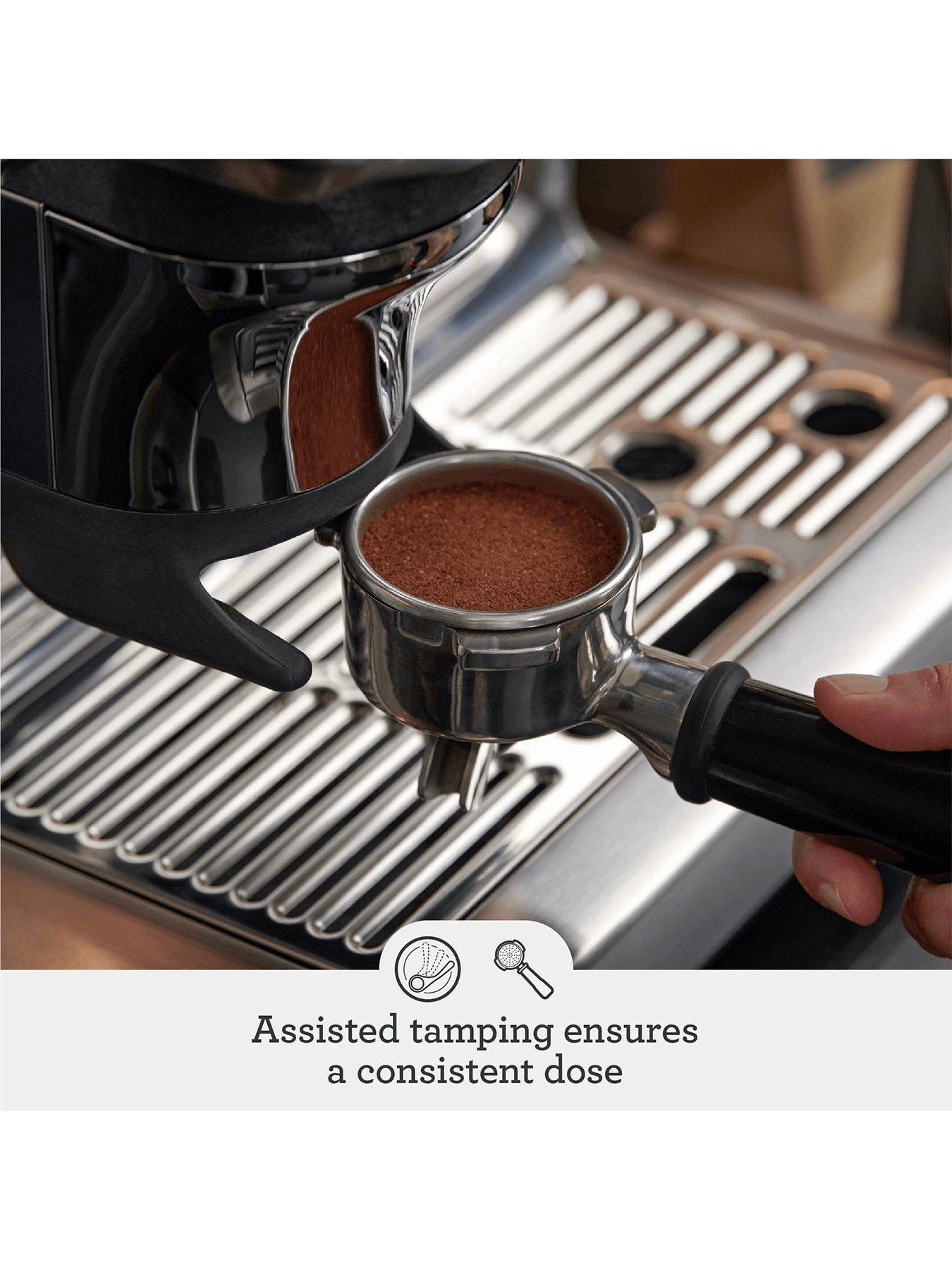 Sage TheĀ Barista Express Impress Coffee Machine - Stainless Steel - Image 3
