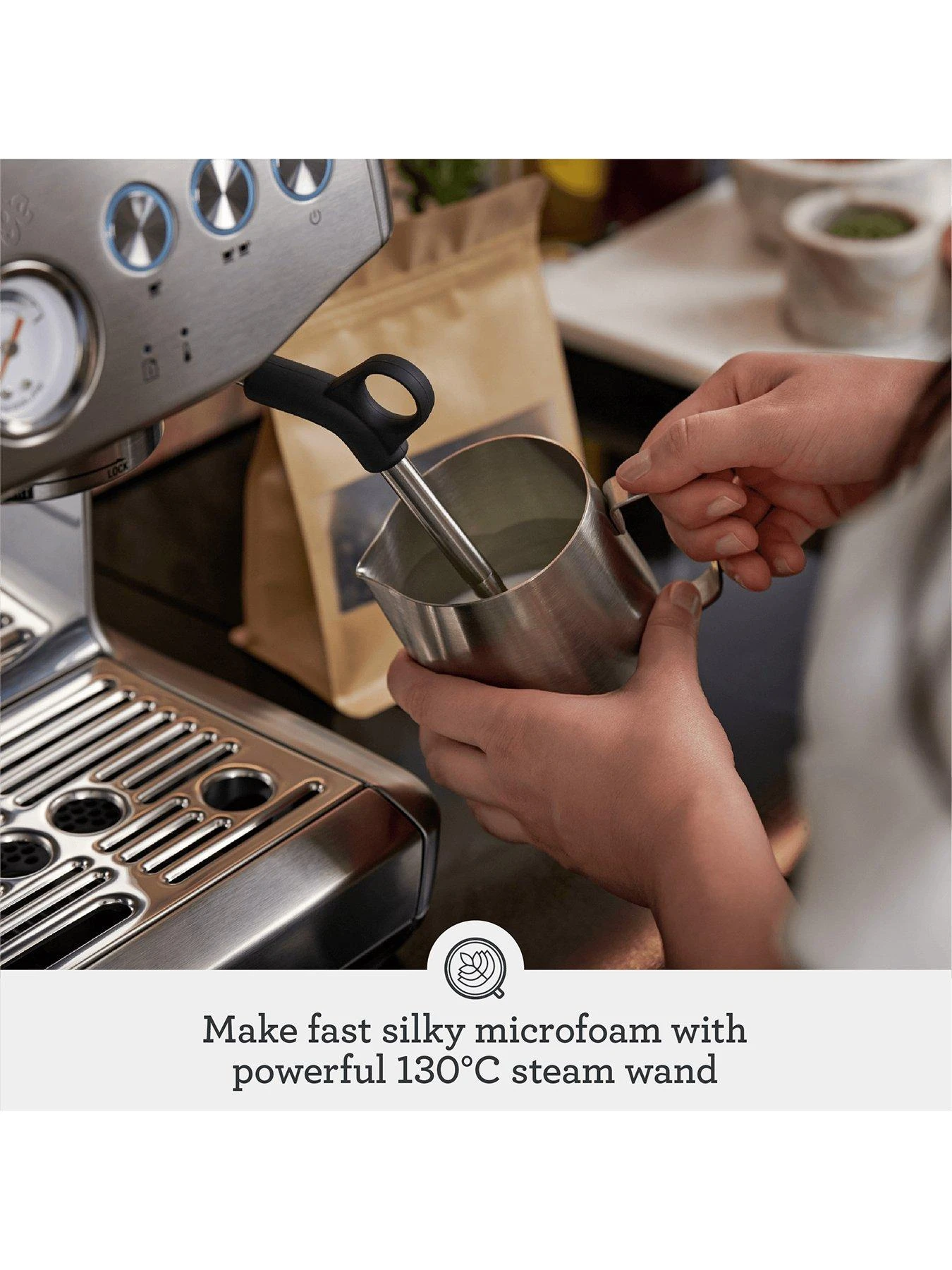 Sage TheĀ Barista Express Impress Coffee Machine - Stainless Steel - Image 5