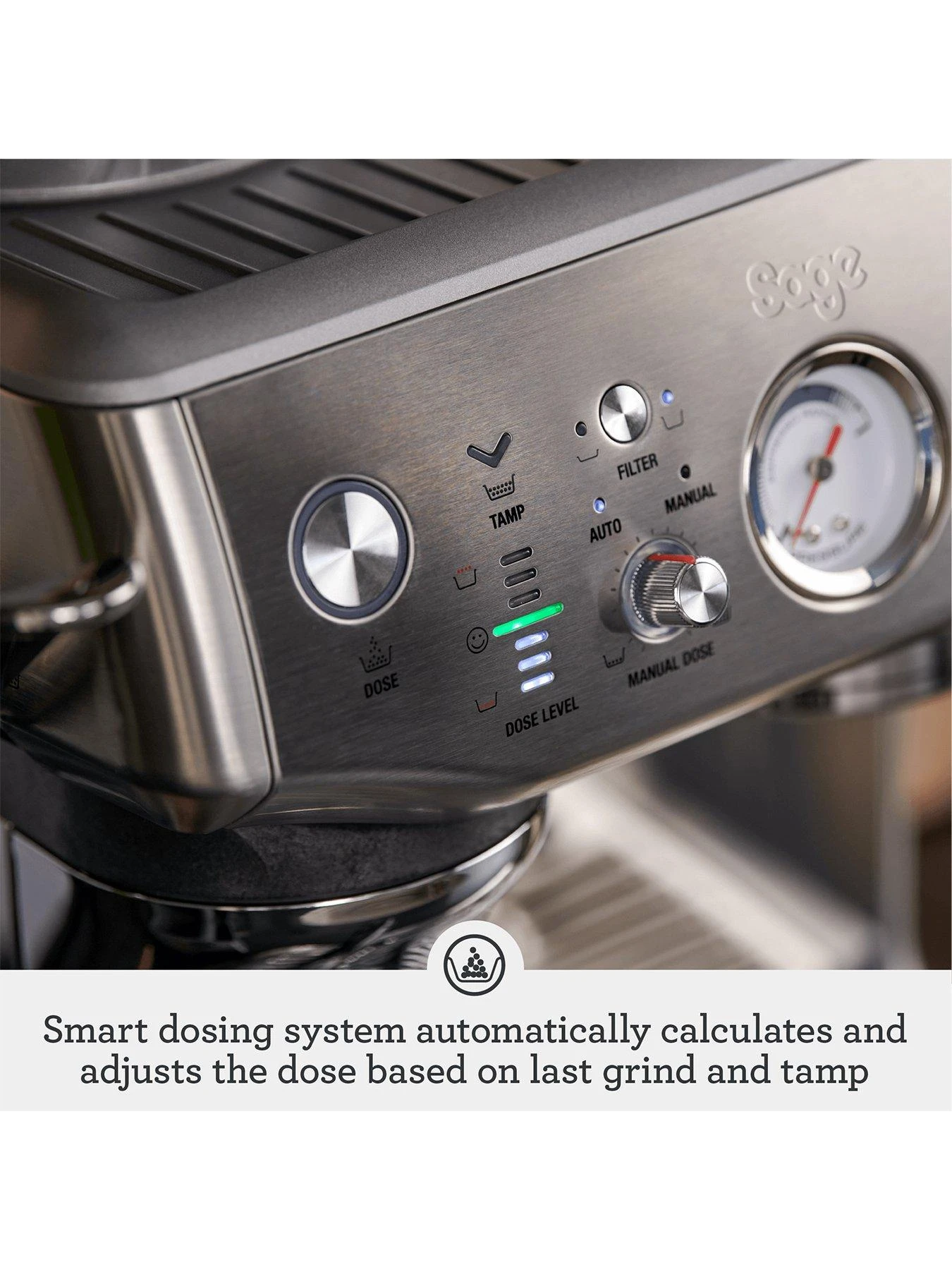 Sage TheĀ Barista Express Impress Coffee Machine - Stainless Steel - Image 6