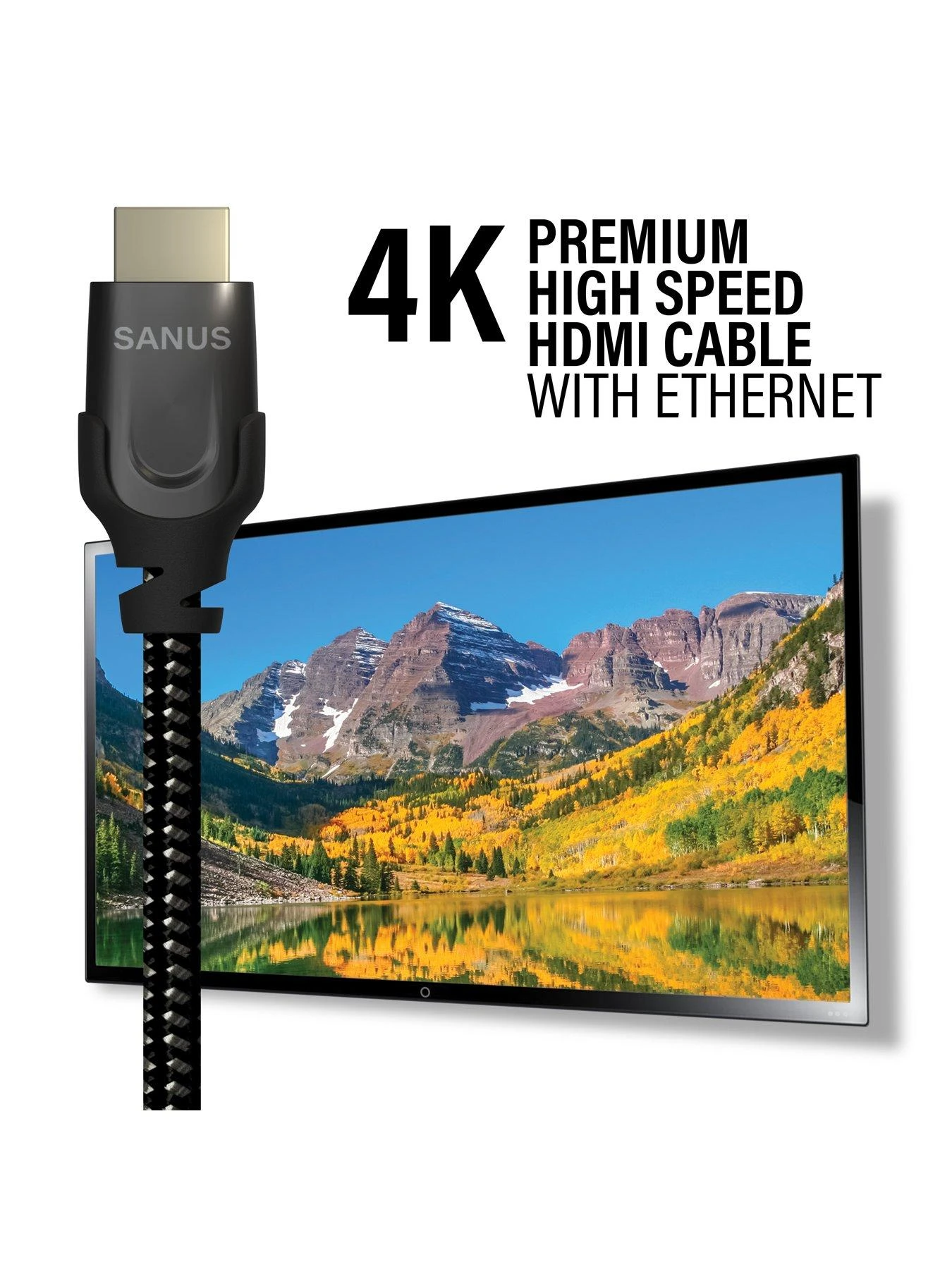 SANUS SAC-20HDMI1 Premium Certified High Speed HDMI Cable, 1-meter - Image 2