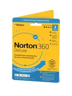 Norton 360 Deluxe 3 Devices 1 Year Subscription With Automatic Renewal