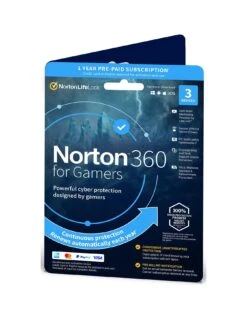Norton 360 For Gamers 3 Devices 1 Year Subscription With Automatic Renewal