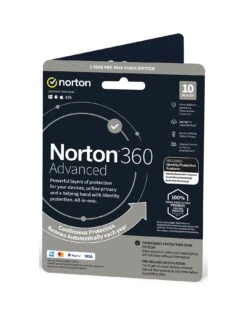 Norton 360 Advanced With ID Advisor Plus - 10 Devices 1 Year Subscription With Automatic Renewal