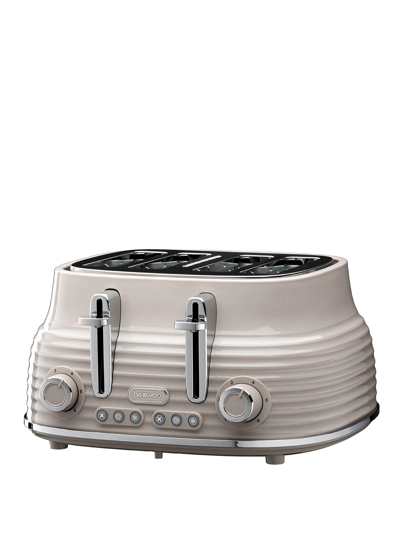 Daewoo Sienna 4-Slice Toaster - Taupe