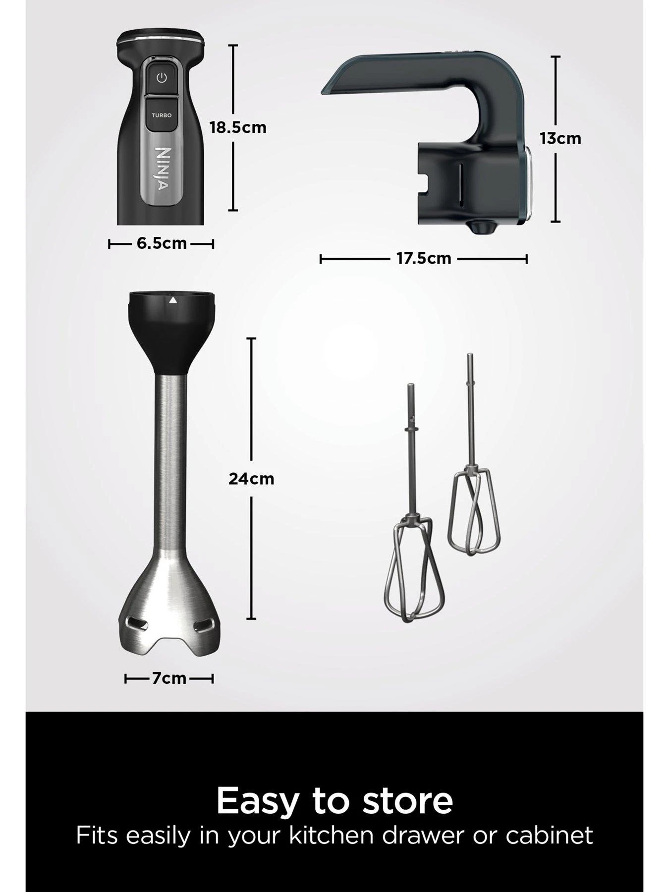 NINJA Foodi 2-in-1 Hand Blender & Mixer CI090UK - Image 6