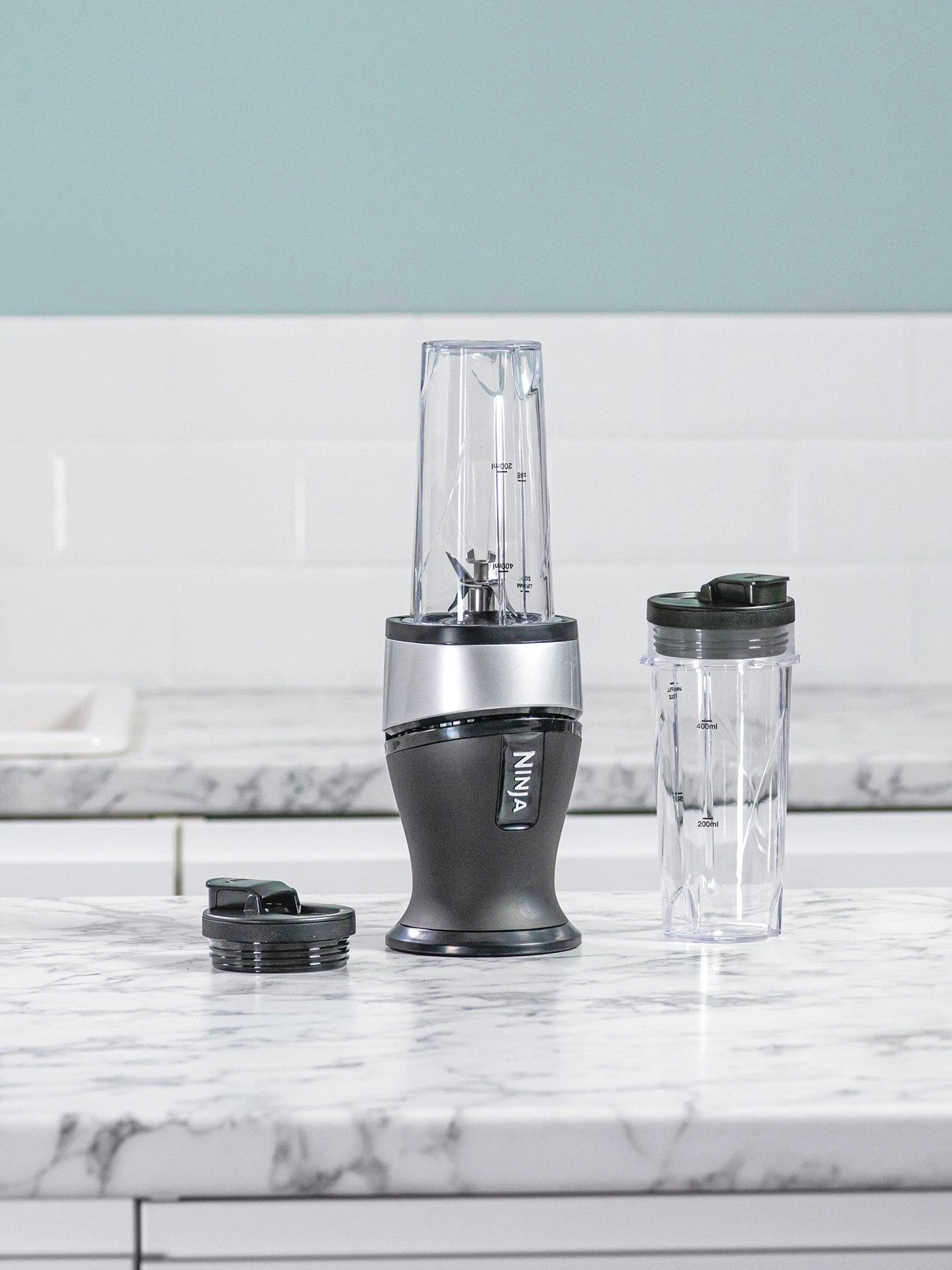 NINJA 700W Slim Blender & Smoothie Maker QB3001UKS - Silver - Image 2