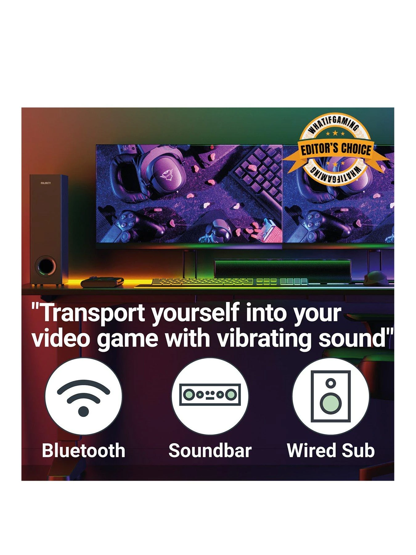 Majority Bowfell Plus Soundbar & Sub 100W - Image 3