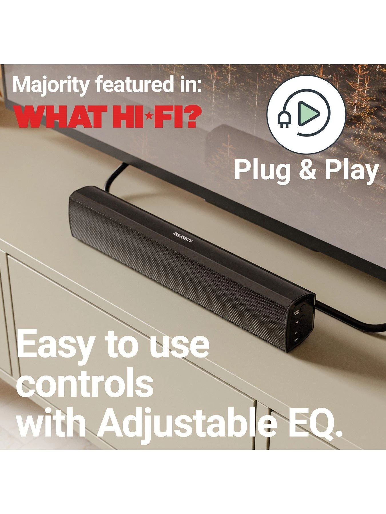 Majority Bowfell Plus Soundbar & Sub 100W - Image 4