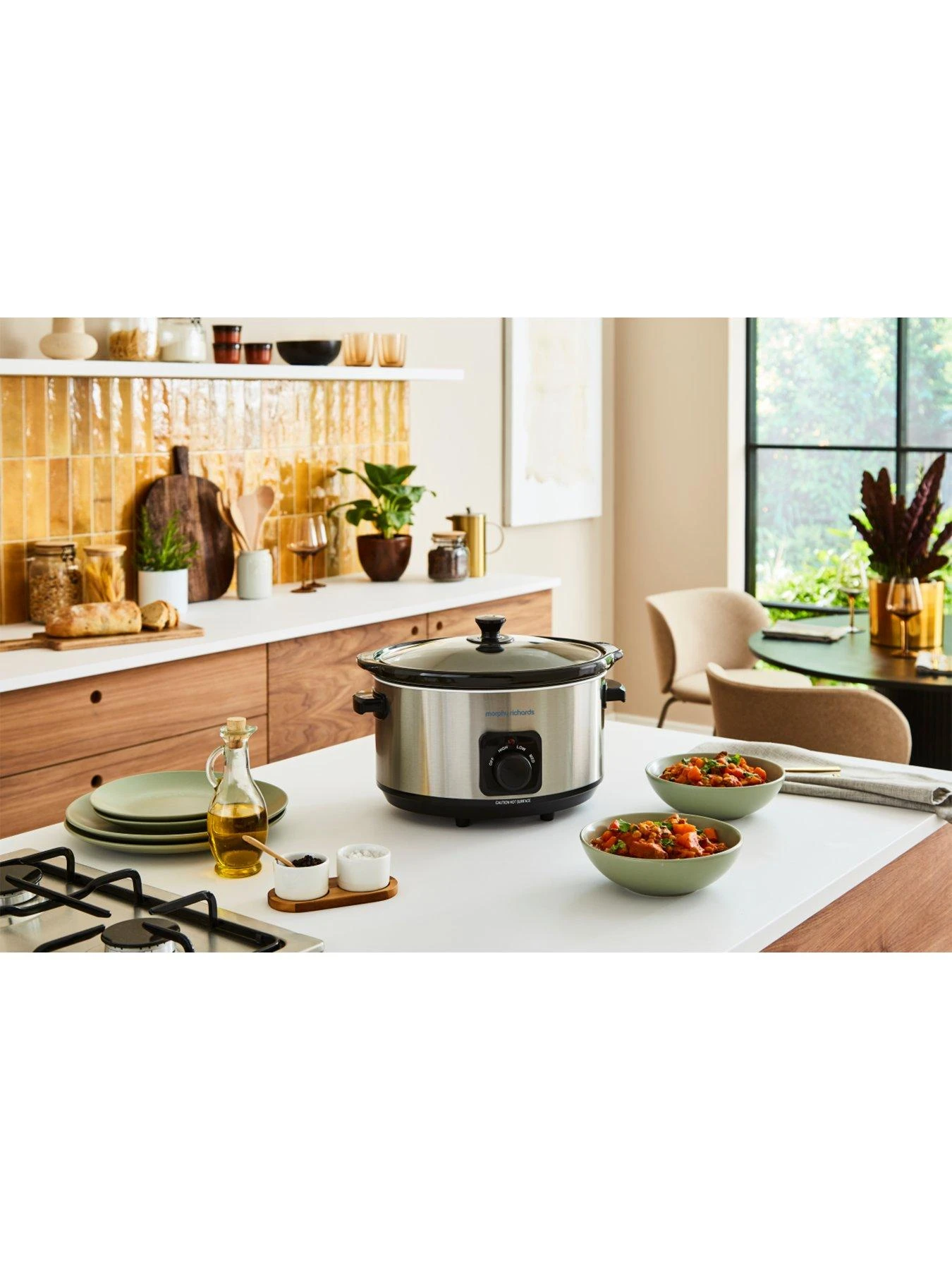 Morphy Richards 6.5L 461013 Slow Cooker - Brushed Stainless Steel - Image 2