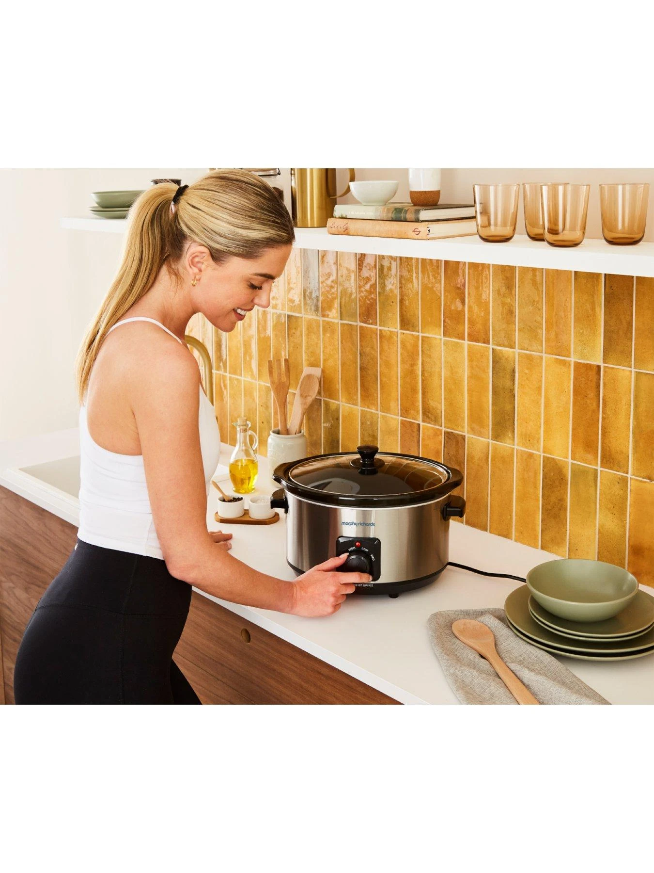 Morphy Richards 6.5L 461013 Slow Cooker - Brushed Stainless Steel - Image 5