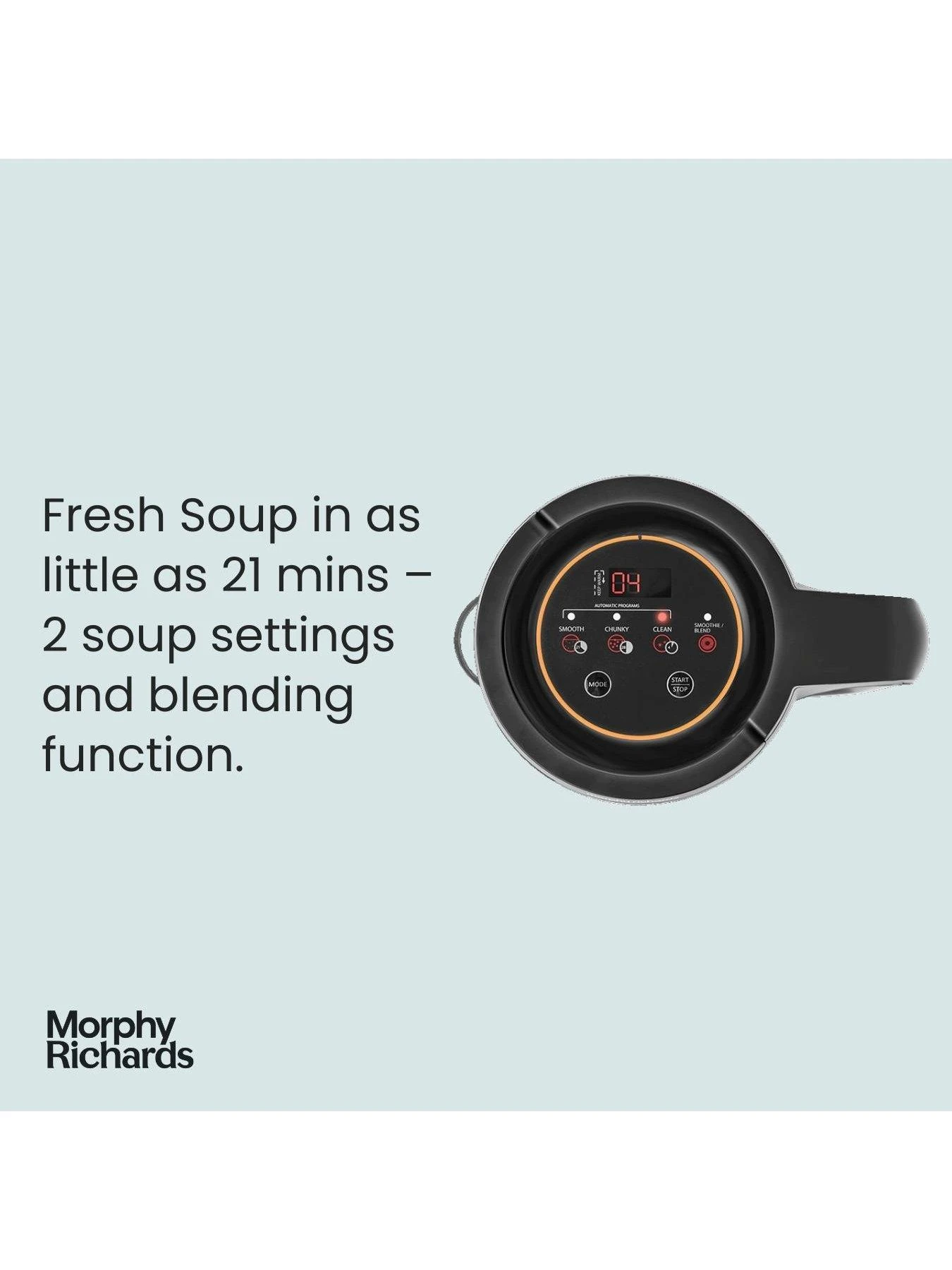 Morphy Richards Clarity 501050 Soup Maker - Clear - Image 2