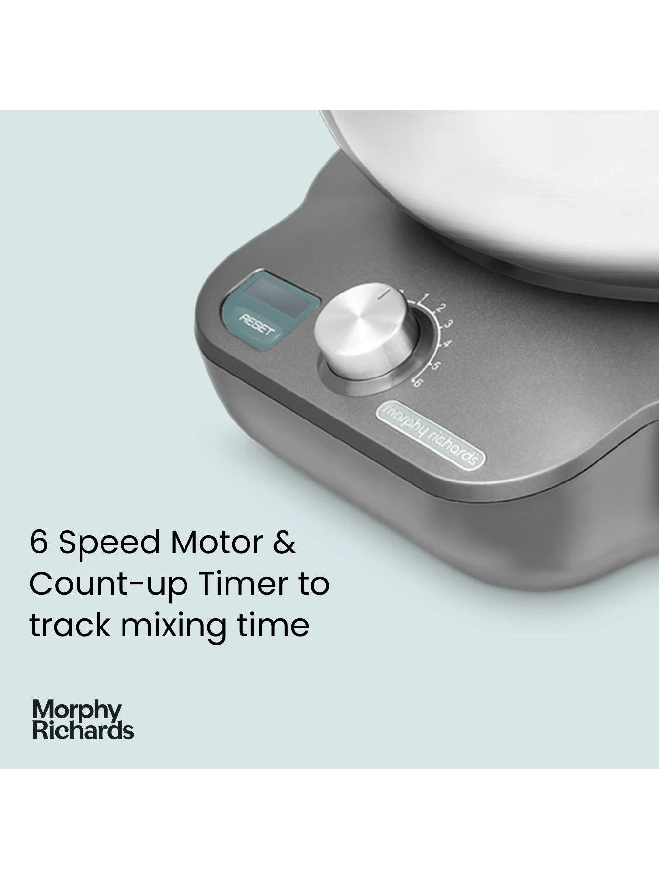 Morphy Richards MixStar 400520 Compact Stand Mixer - Grey - Image 5