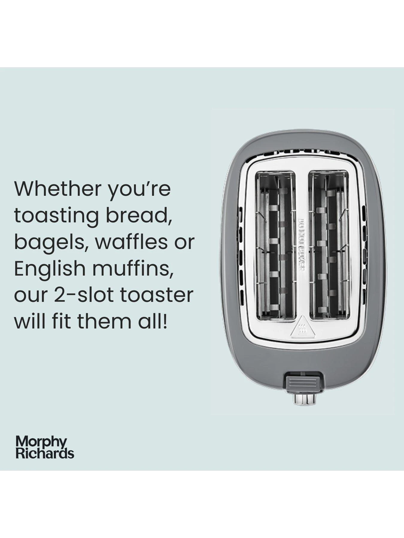 Morphy Richards Hive 220033 2-Slice Toaster - Grey - Image 2