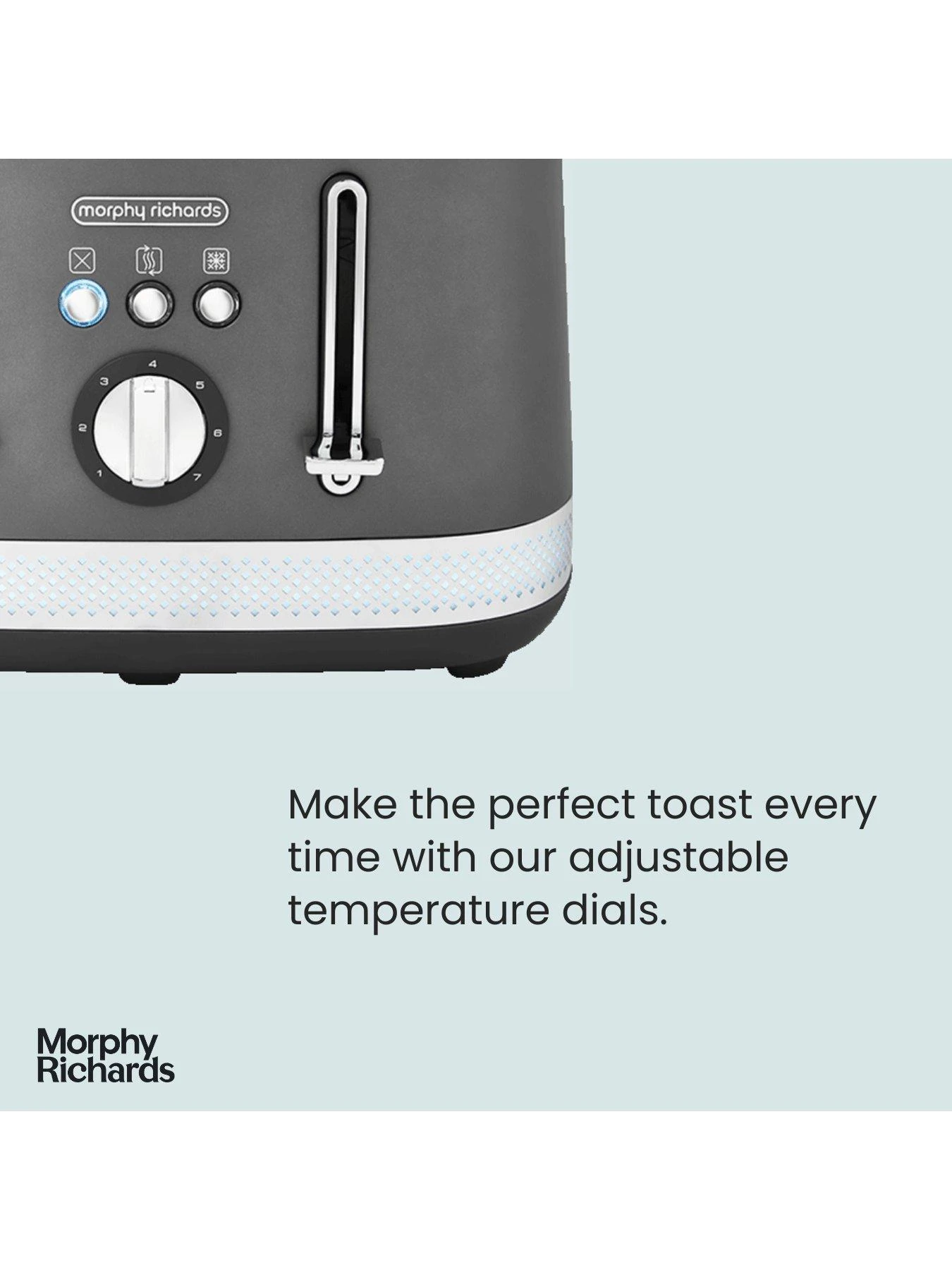 Morphy Richards Illumination 248022 4 Slice Toaster - Titanium - Image 2