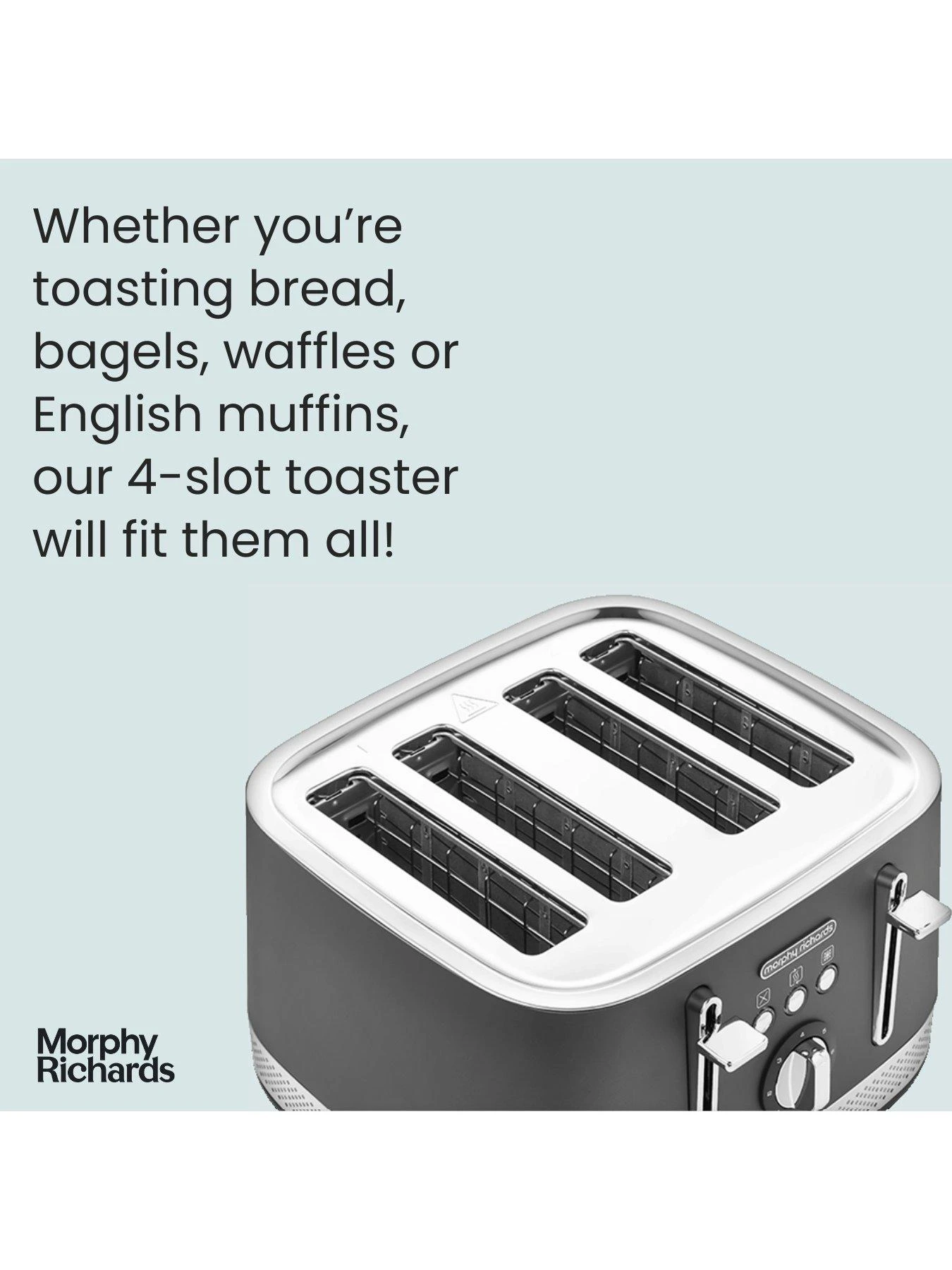 Morphy Richards Illumination 248022 4 Slice Toaster - Titanium - Image 3