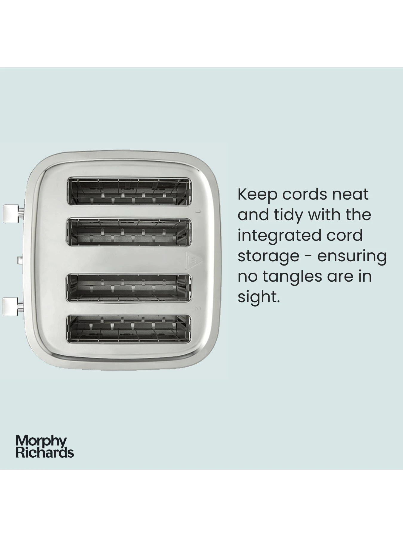 Morphy Richards Illumination 248022 4 Slice Toaster - Titanium - Image 4