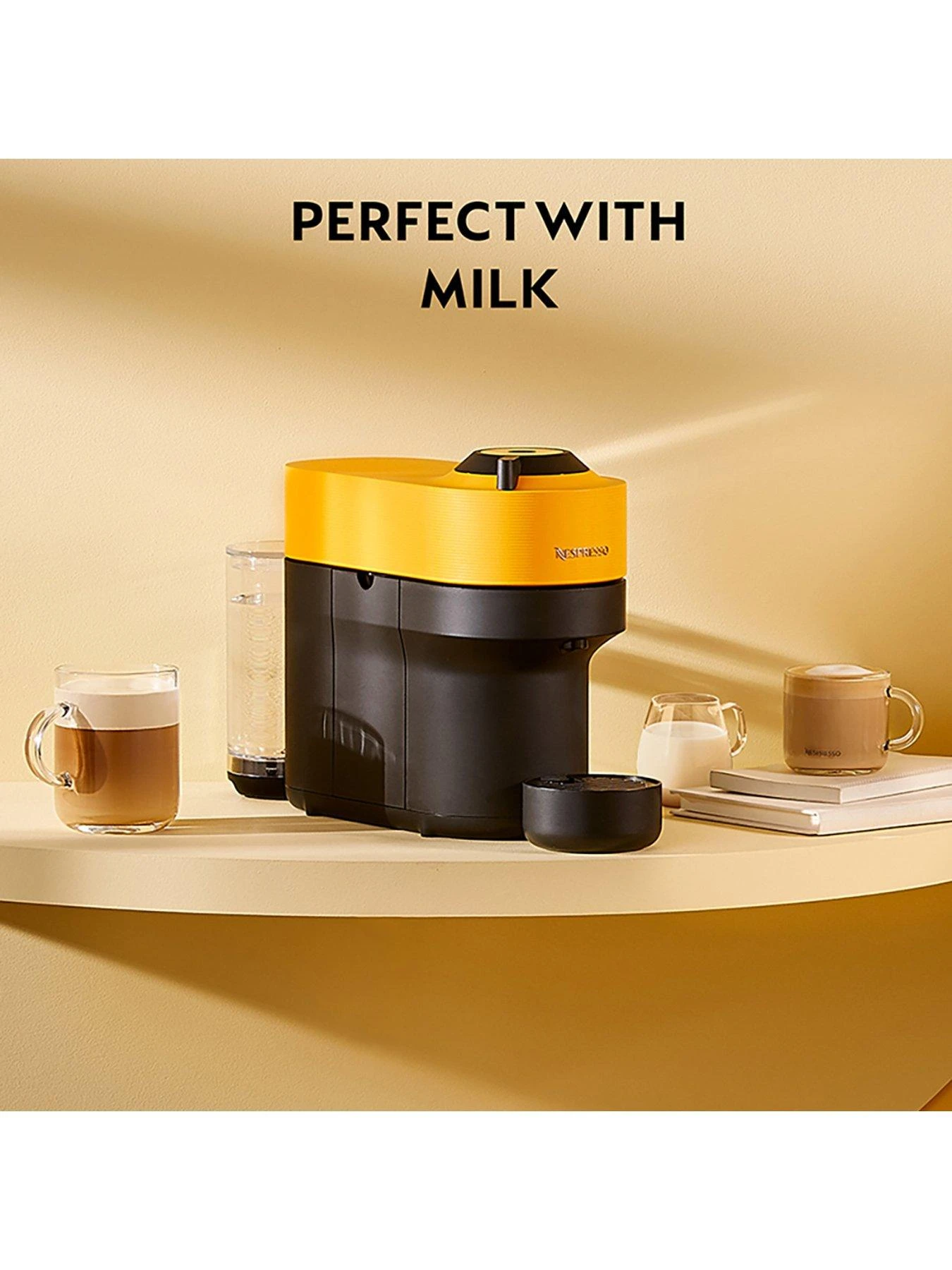 Nespresso Vertuo Pop 11735 Coffee Machine By Magimix - Mango Yellow - Image 5