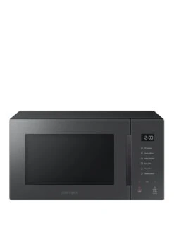 Samsung Glass Front MS23T5018AC/EU 23 Litre Solo Microwave - Charcoal