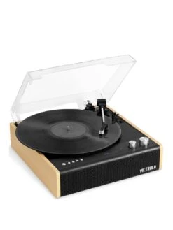 Victrola Eastwood Record Player - Dual Bluetooth 5.0 Turntable With Built-in Stereo Speakers And Audio Technica Cartridge