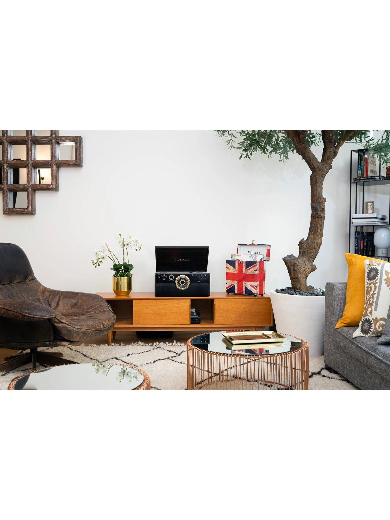 Victrola Empire 6-in-1 Music Centre - Bluetooth Record Player With Built-In Stereo Speakers, Cassette, CD And Radio - Image 7