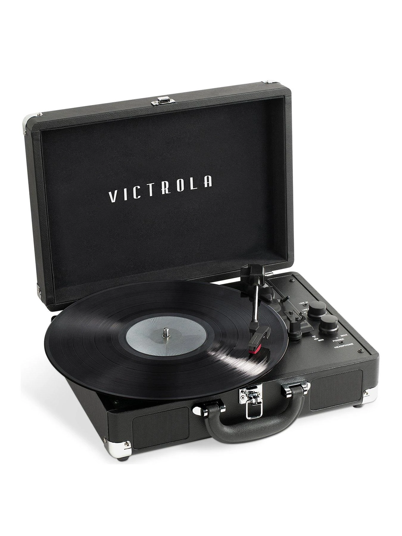 Victrola Journey+ Portable Record Player - Dual Bluetooth 5.0 Suitcase Turntable With Built-In Stereo Speakers