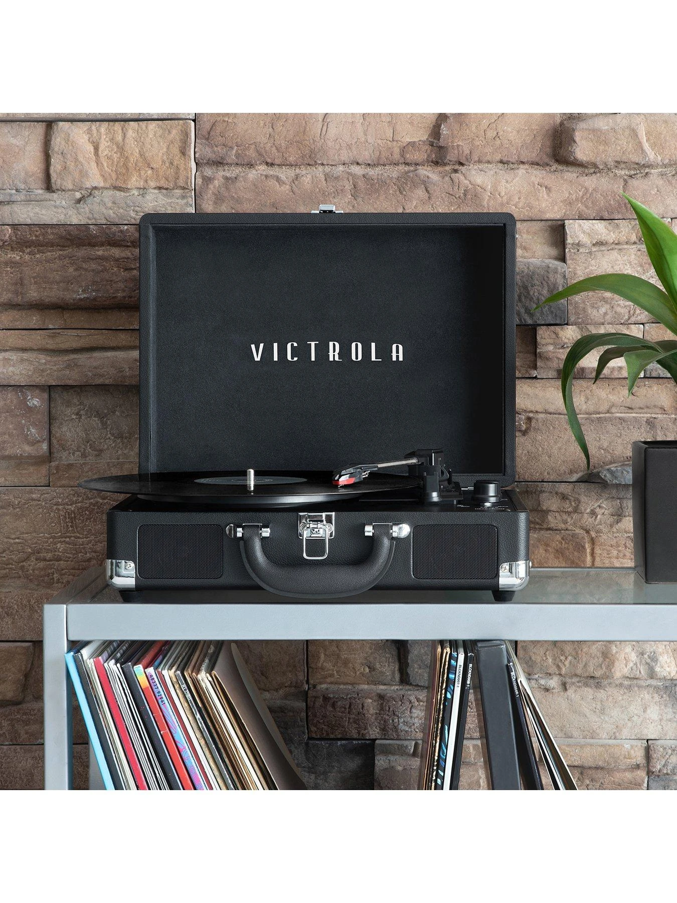 Victrola Journey+ Portable Record Player - Dual Bluetooth 5.0 Suitcase Turntable With Built-In Stereo Speakers - Image 4