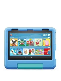 Amazon Fire HD 8 Kids Tablet, 8-inch HD Display, Blue, Ages 3-7