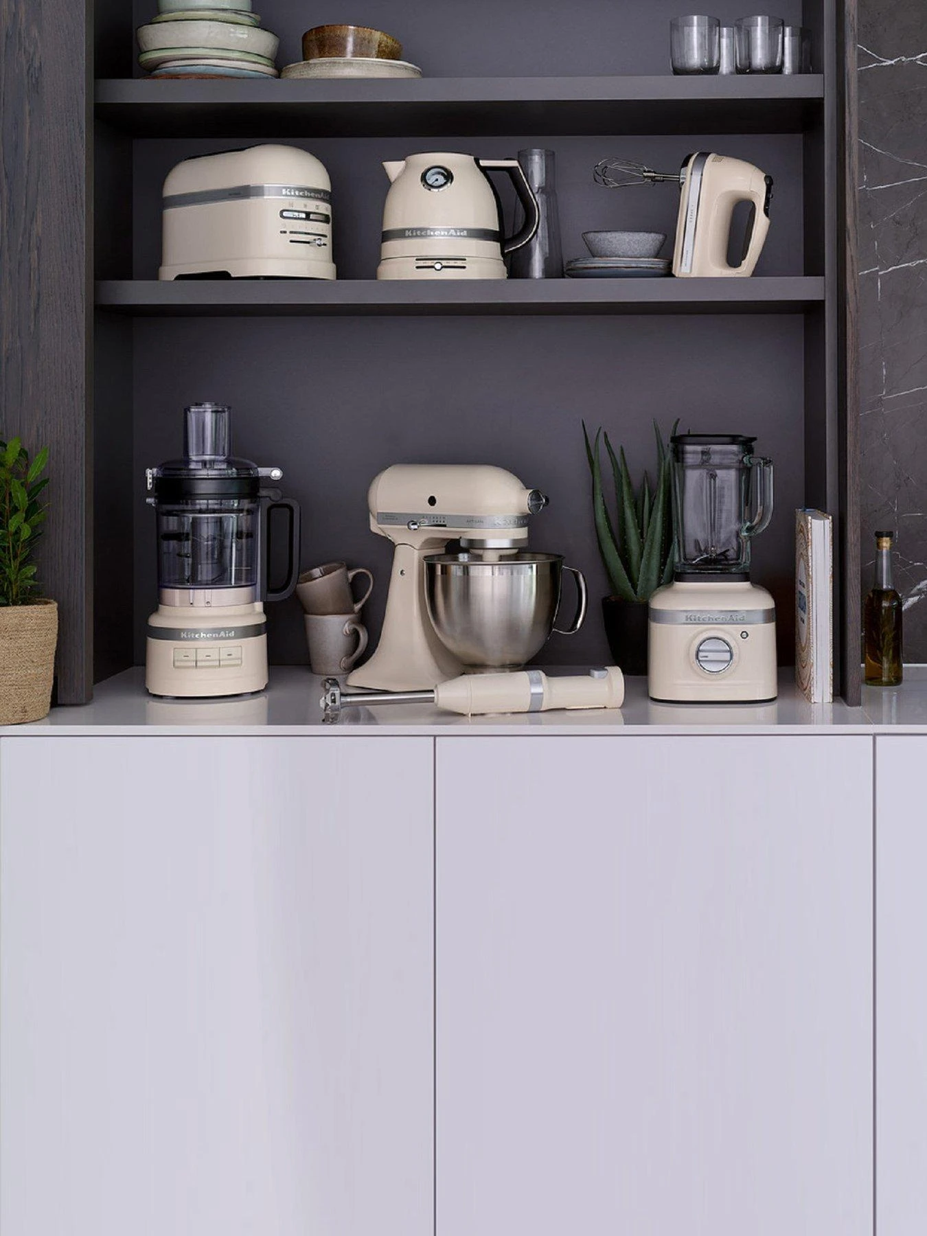 KitchenAid 2.1L Food Processor - Almond Cream - Image 3