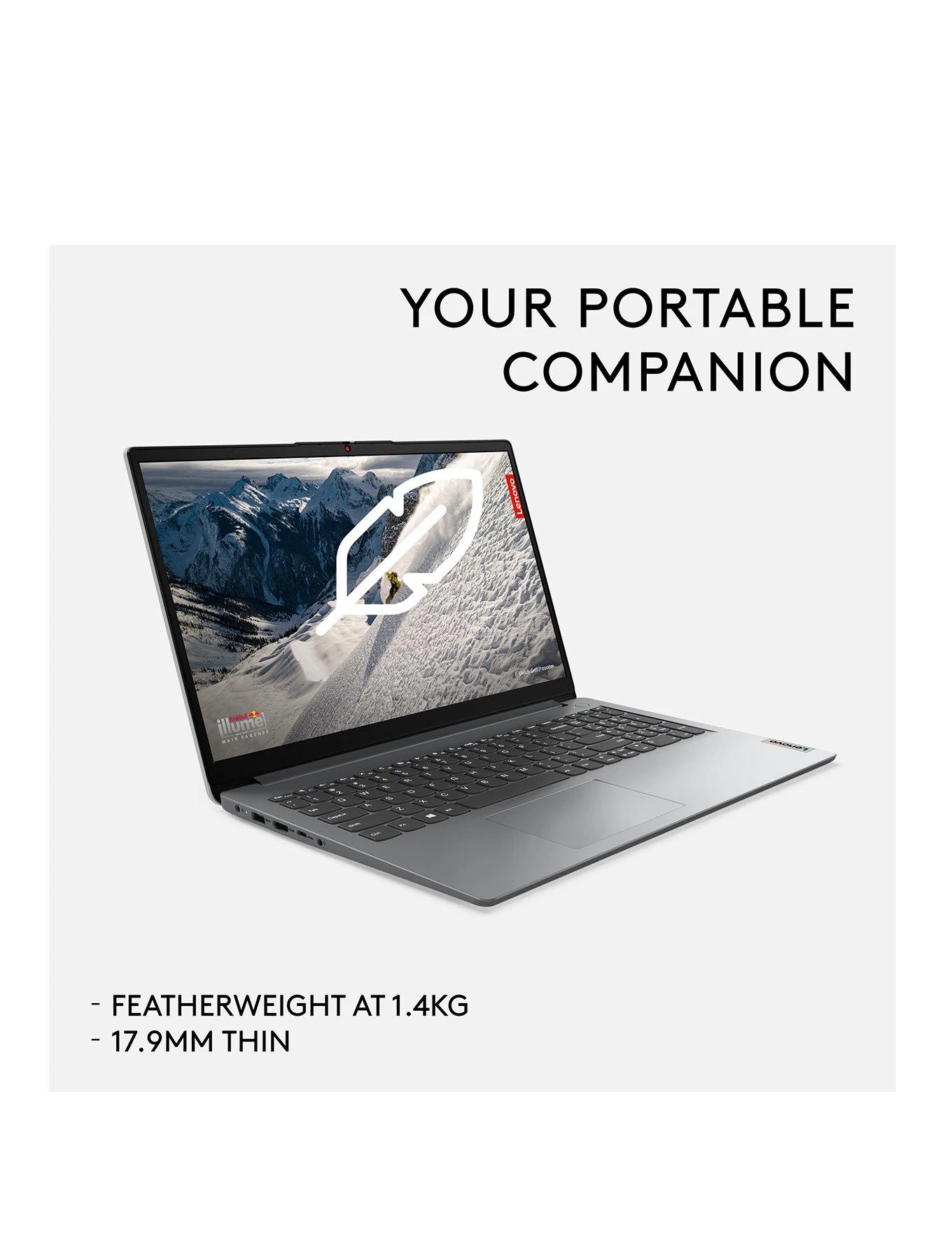 Lenovo IdeaPad 1 Laptop - 15.6in FHD, AMD Ryzen 7, 8GB RAM, 512GB Fast SSD Storage - Image 2