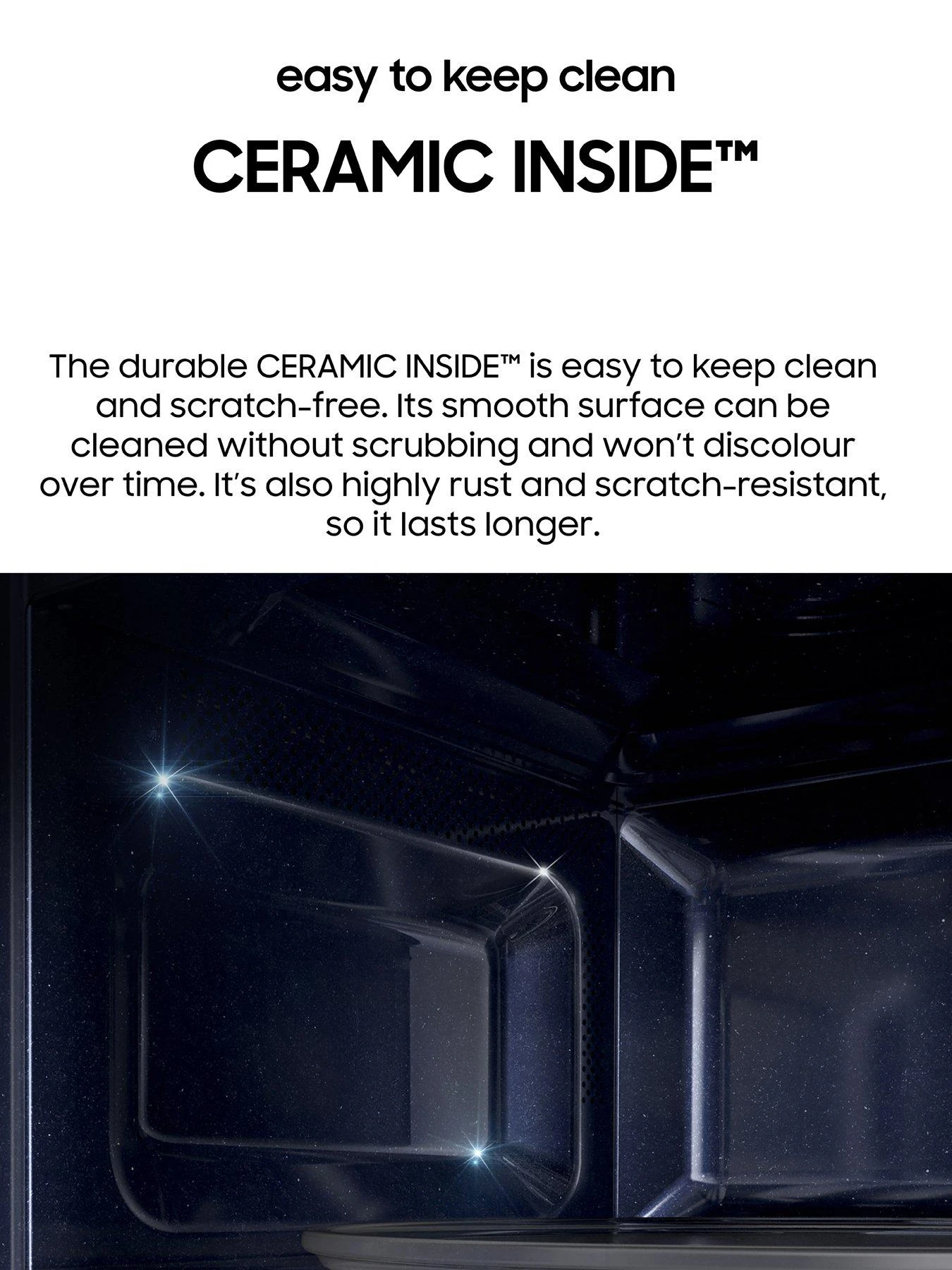 Samsung MS23K3513AK/EU Solo 23-litre, 800-watt Microwave - Black - Image 4