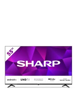 Sharp 55FN4KA, 55 Inch, 4K Ultra HD, Frameless, Android TV