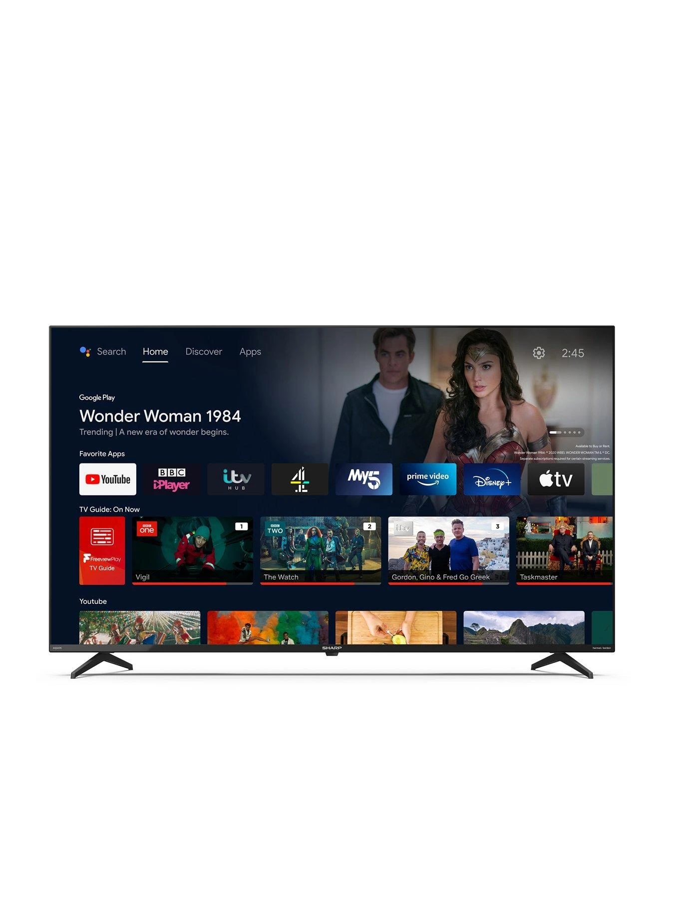 Sharp 50FN4KA, 50-inch, 4K Ultra HD, Frameless Android TV - Image 7