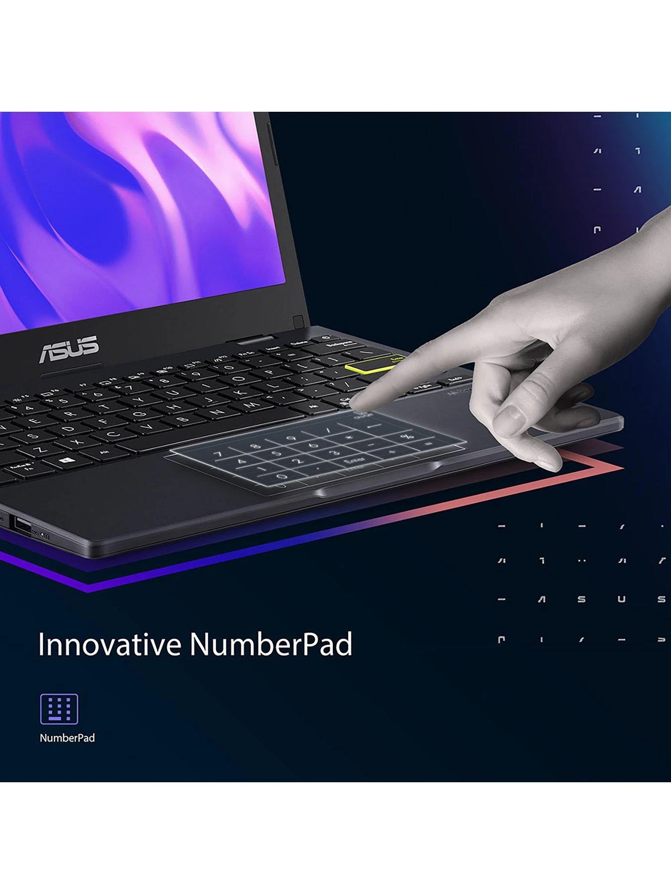 Asus E410MA-EK007WS Laptop - 14in FHD, Intel Celeron, 4GB RAM, 64GB Storage, Microsoft 365 Personal (12 Months) Included - Blue - Image 6