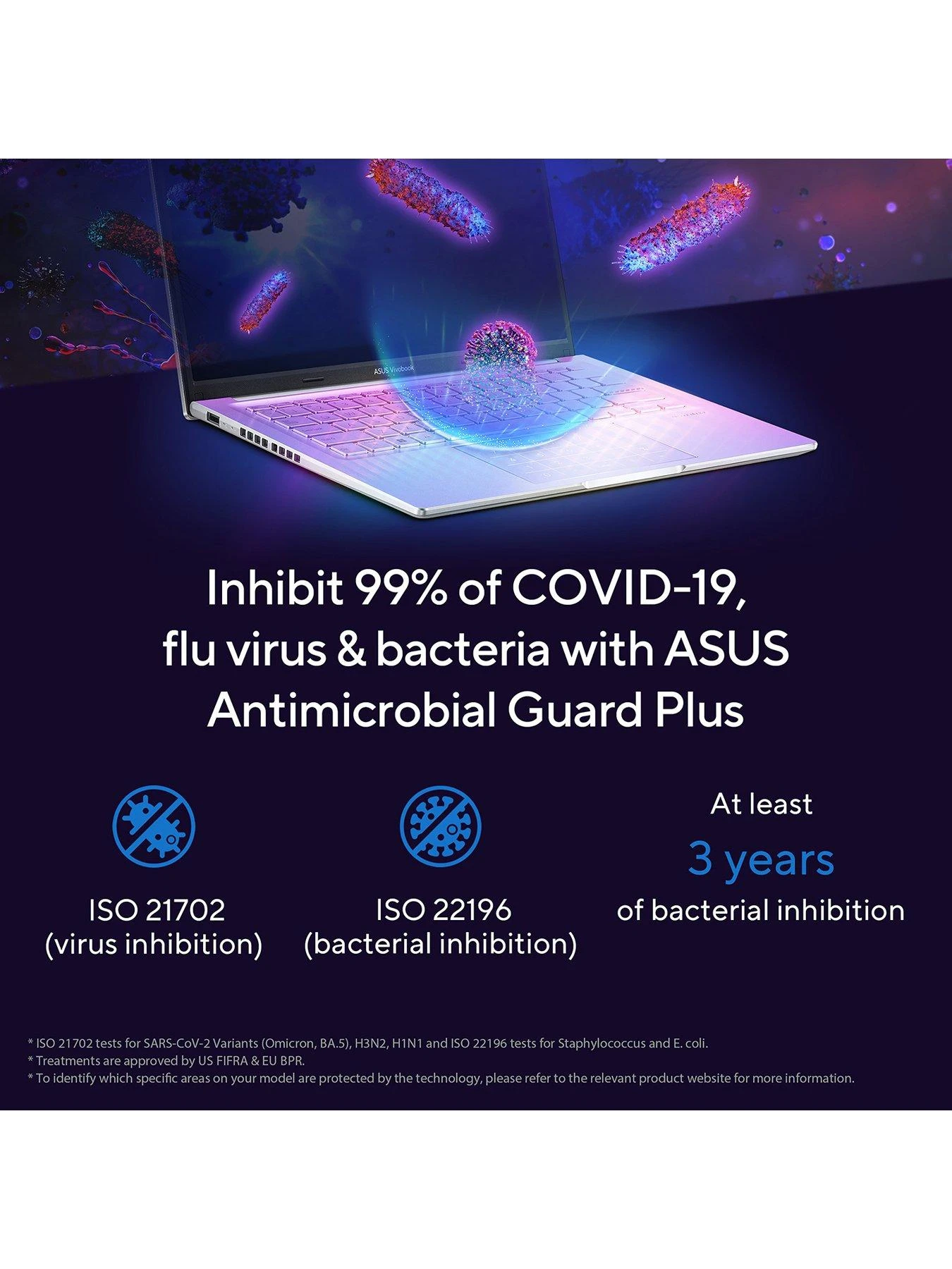 Asus Vivobook 16 Laptop - 16in FHD, Intel Core I3, 8GB RAM, 256GB SSD, with Optional Microsoft 365 Family (12 Months) - Silver - Image 5