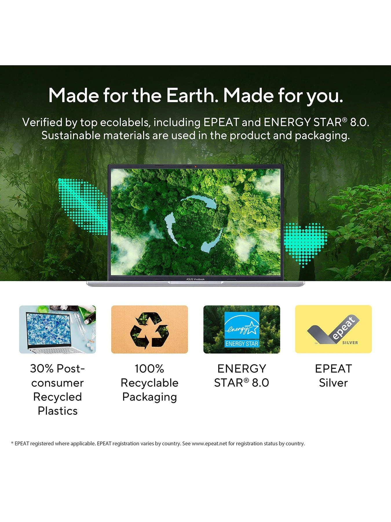 Asus Vivobook 16 Laptop - 16in FHD, Intel Core I3, 8GB RAM, 256GB SSD, with Optional Microsoft 365 Family (12 Months) - Silver - Image 6