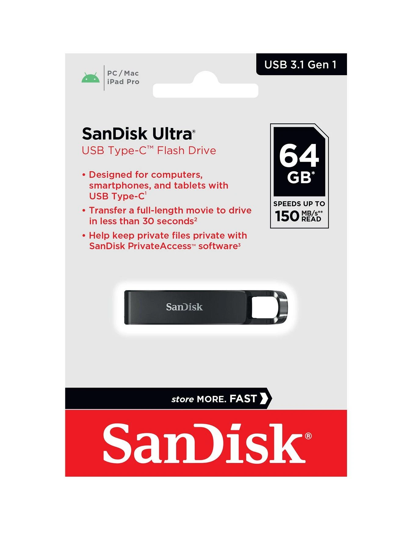 SanDisk Ultra USB Type-C Flash Drive 64GB