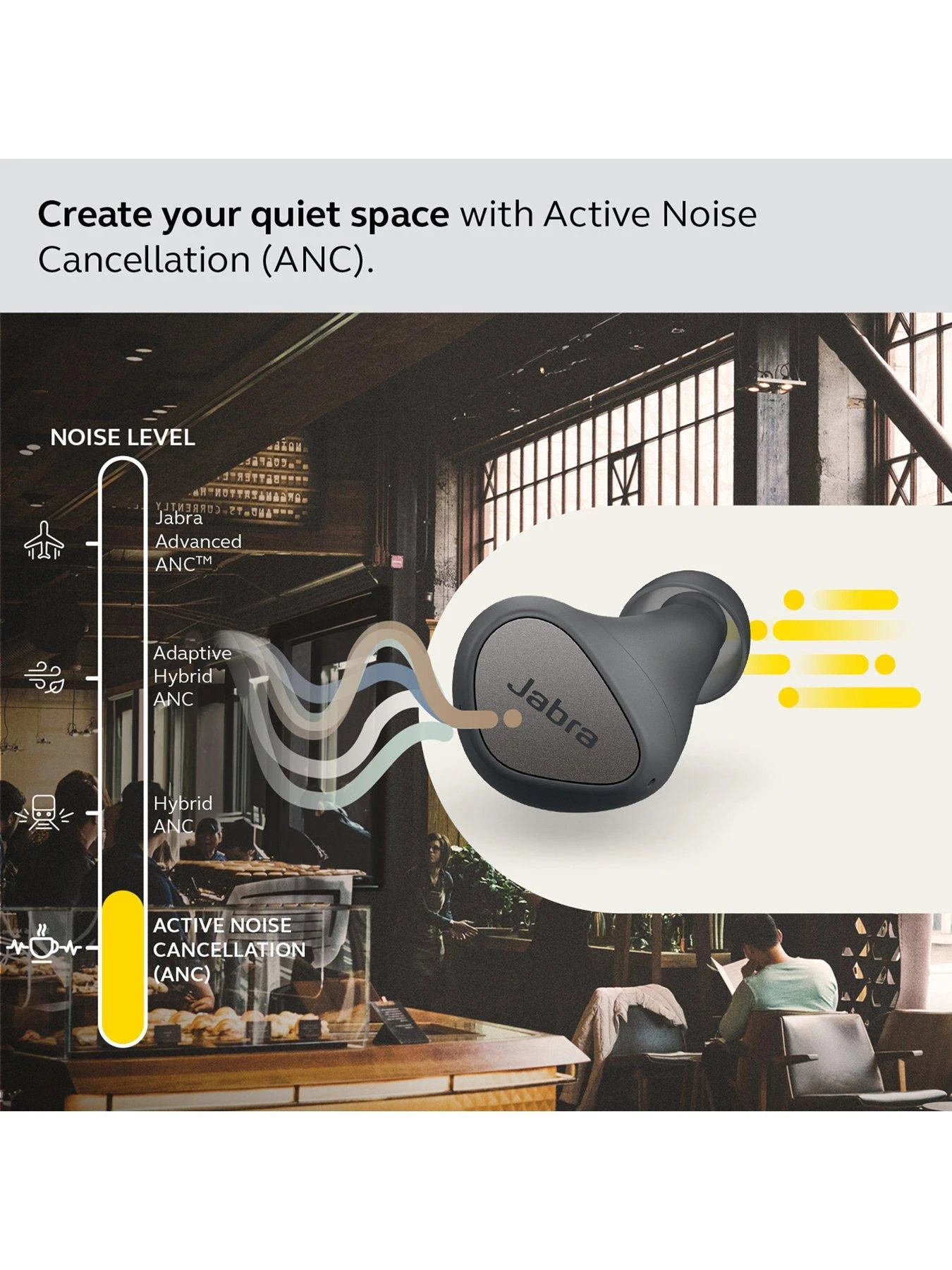 Jabra Elite 4 Wireless Earbuds - Grey - Image 4