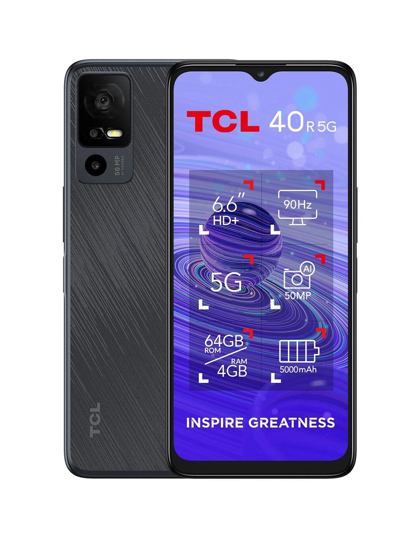 TCL 40R 5G (64GB) - Black