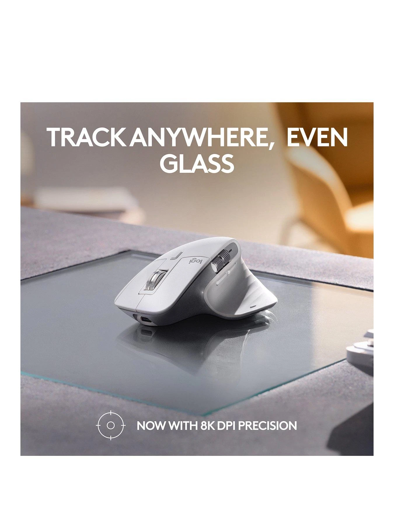 Logitech MX Master 3S For Mac Performance Wireless Mouse - PALE GREY - Image 3