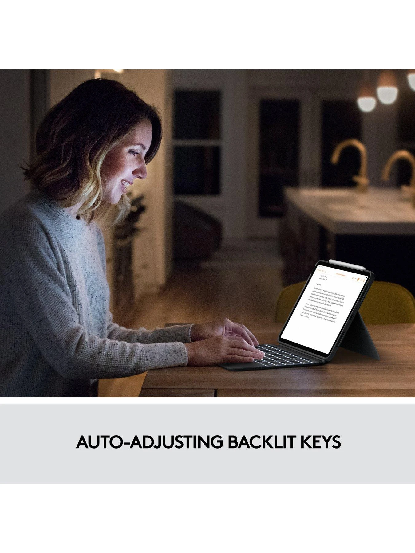 Logitech Combo Touch Case And Keyboard For IPad Air (4th & 5th Generation) - GREY - Image 4