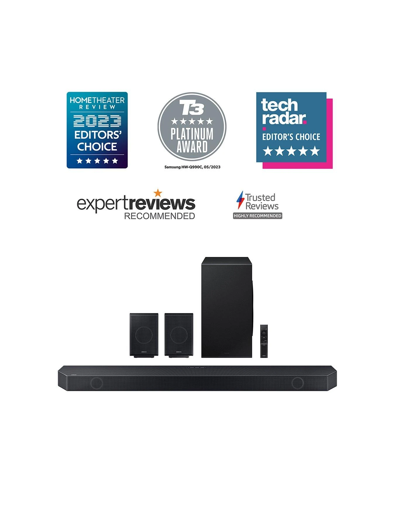 Samsung HW-Q990C 11.1.4ch Wireless Dolby Atmos Soundbar With Rear Speakers, Subwoofer And Q Symphony - Image 3