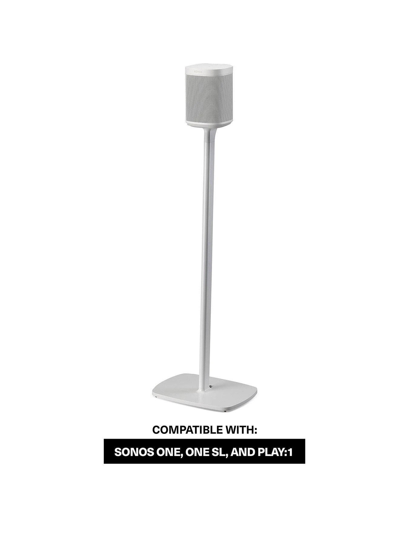 Flexson Floor Stand For Sonos One, One SL And Play1 - White (Single)