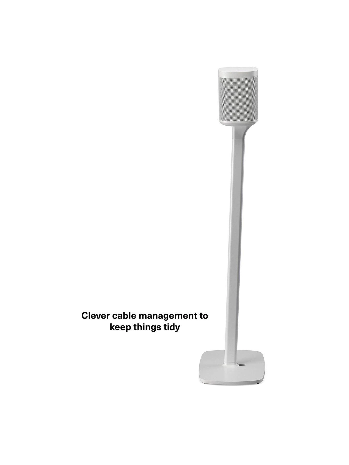 Flexson Floor Stand For Sonos One, One SL And Play1 - White (Single) - Image 2